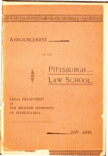 Pitt Law Bulletin 1897-1898