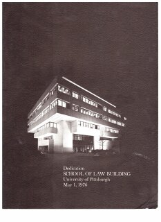 The Dedication of the School of Law Builiding
