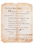 New York City Bail Bond, 1798