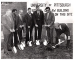 Chancellor Wesley Posvar breaking ground by University of Pittsburgh School of Law