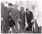 Chancellor Posvar with Judges breaking ground by University of Pittsburgh School of Law