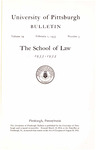 Pitt Law Bulletin 1933-1934