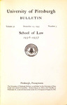 Pitt Law Bulletin 1936-1937