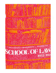Pitt Law Bulletin 1972-1974 by University of Pittsburgh School of Law