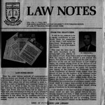 Law Notes Vol. 1 No. 1 Fall 1973 by University of Pittsburgh School of Law