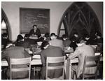 Professor Judson Adams Crane conducting a class by University of Pittsburgh School of Law