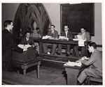 A moot court argument in the school by University of Pittsburgh School of Law