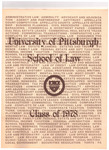 University of Pittsburgh School of Law Yearbook 1978 by University of Pittsburgh School of Law