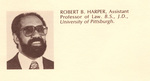Robert Harper Faculty Portrait 1977-78 by University of Pittsburgh School of Law